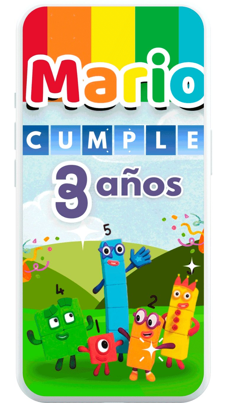 Video Invitacion de Numberblocks