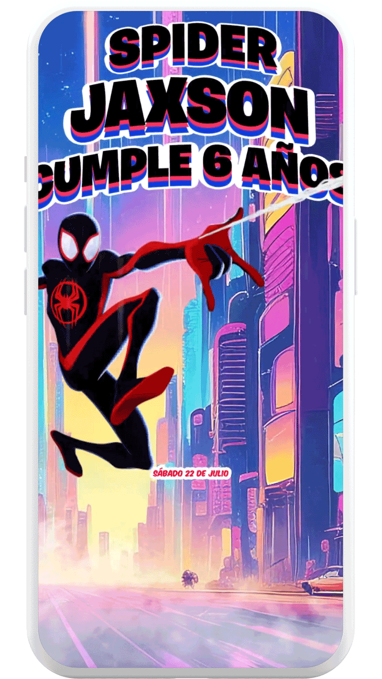 Video Invitacion de Miles Morales